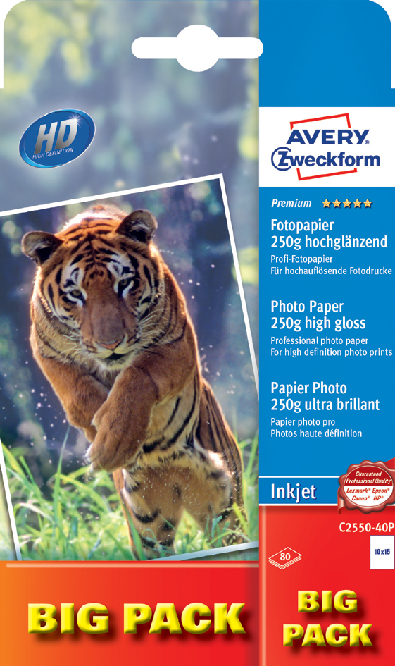 AVERY Zweckform Premium Inkjet-Fotopapier, A6, 80 Blatt von AVERY Zweckform