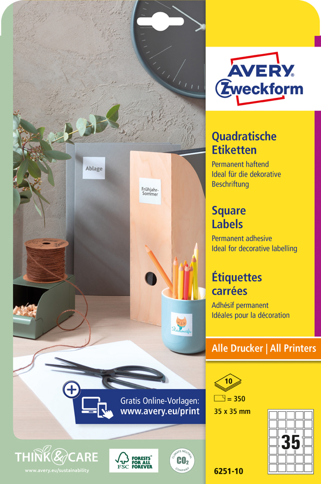 AVERY Zweckform QR Code Etiketten, 45 x 45 mm, quadratisch AVERY Zweckform QR Code Etiketten, 45 x 45 mm, quadratisch von AVERY Zweckform