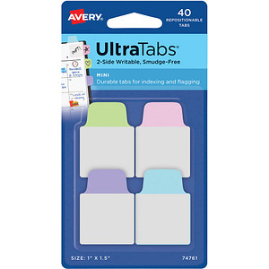 AVERY Zweckform UltraTabs Mini Haftmarker farbsortiert 40 Blatt von AVERY Zweckform