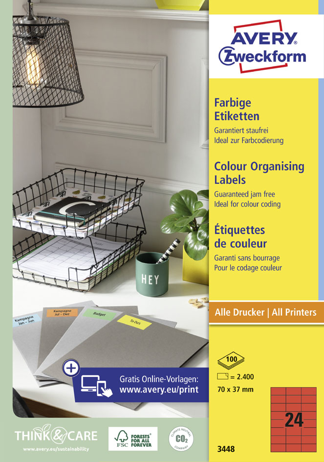 AVERY Zweckform Universal-Etiketten, 105 x 148 mm, blau AVERY Zweckform Universal-Etiketten, 105 x 148 mm, blau von AVERY Zweckform