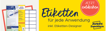 AVERY Zweckform Universal-Etiketten, 63,5 x 38,1 mm, weiß AVERY Zweckform Universal-Etiketten, 63,5 x 38,1 mm, weiß von AVERY Zweckform