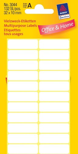 AVERY Zweckform Vielzweck-Etiketten, 32 x 10 mm, weiß, KP VE=1 AVERY Zweckform Vielzweck-Etiketten, 32 x 10 mm, weiß, KP VE=1 von Avery Zweckform
