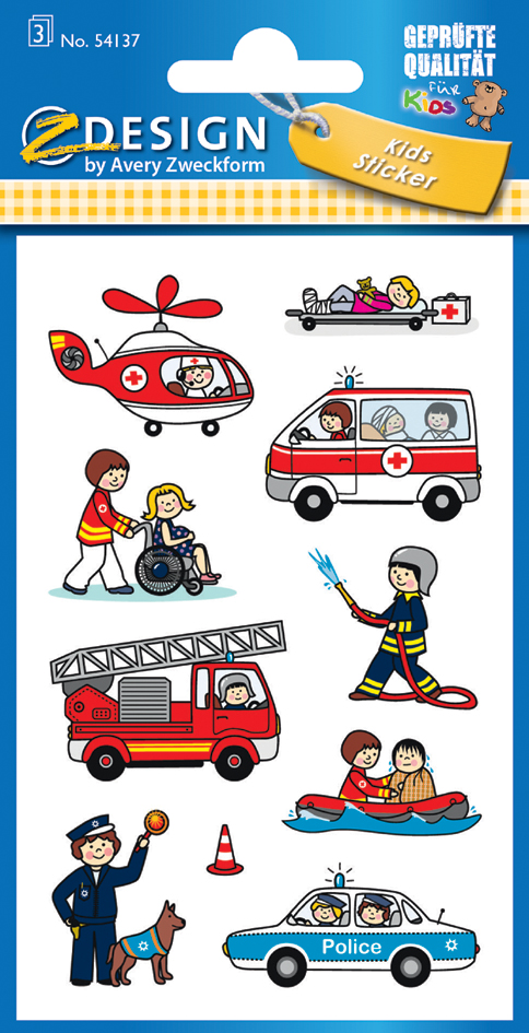 AVERY Zweckform ZDesign Berufe-Sticker Feuerwehr/Polizei/ AVERY Zweckform ZDesign Berufe-Sticker Feuerwehr/Polizei/ von AVERY Zweckform