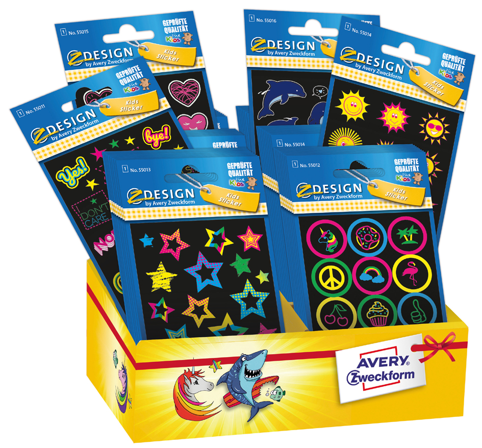 AVERY Zweckform ZDesign KIDS , NEON, , Sortiment AVERY Zweckform ZDesign KIDS , NEON, , Sortiment von AVERY Zweckform