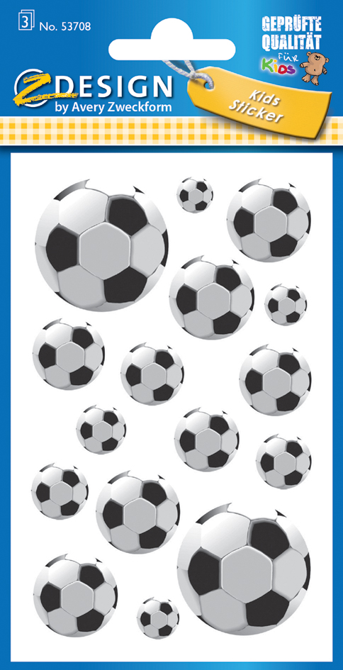 AVERY Zweckform ZDesign KIDS Sticker , Fußball, von AVERY Zweckform