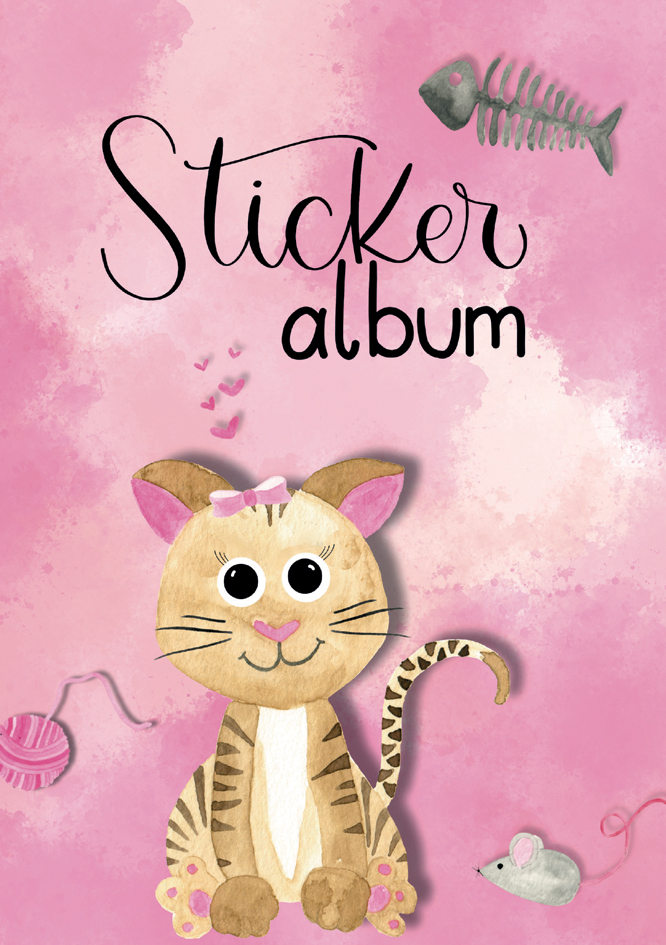 AVERY Zweckform ZDesign KIDS Stickeralbum , Katze, , DIN A5 von AVERY Zweckform