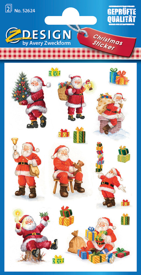 AVERY Zweckform ZDesign Weihnachts-Sticker , Nikolaus, von AVERY Zweckform