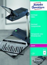 Avery Zweckform© 3552 Overhead-Folien, DIN A4, spezialbeschichtet, stapelverarbeitbar, Strke: 0,10 mm, 100 Blatt von AVERY Zweckform