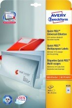 Avery Zweckform© 6121 Universal-Etiketten, 38 x 21,2 mm, 25 Blatt/1.625 Etiketten, weiá von AVERY Zweckform