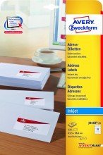 Avery Zweckform© J8160-25 Adress-Etiketten, 63,5 x 38,1 mm, Geeignet fr Deutsche Post INTERNETMARKE, 25 Blatt/525 Etiketten, weiá von AVERY Zweckform