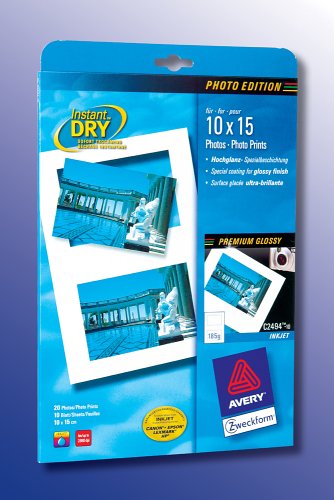 Avery Zweckform, C2494-10, Fotopapier, 10 Blatt, 10 x 15, 185g von AVERY Zweckform