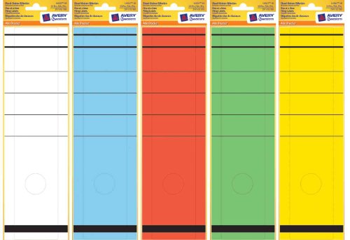 Avery Zweckform L4813-10 Einzel-Ordner-Etiketten, 297 x 61 mm, 10 Blatt/10 Etiketten, grün von AVERY Zweckform