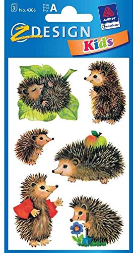 Avery Zweckform ZDesign 4306, Kinder Sticker Igel 3 Bogen 18 St Avery Zweckform ZDesign 4306, Kinder Sticker Igel 3 Bogen 18 St von AVERY Zweckform