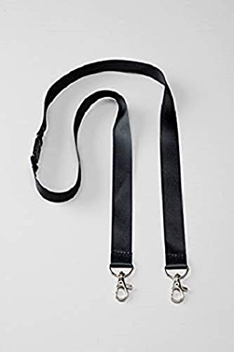 Avery 4844 Halsband mit Doppelkarabiner 44 cm lang x 2 cm breit, Schwarz, 10 Stück von AVERY