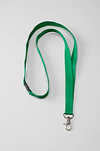 Avery Halskette mit Karabinerhaken, 44 cm lang x 1,5 cm breit, 10 Stück grün von AVERY