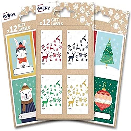 Festive Gift Label Bundle (3 Packungen) – Mix 1 von AVERY