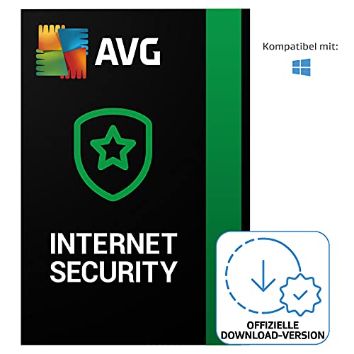 AVG Internet Security 2024 - Antivirenschutz für Windows | 1 Gerät | 1 Jahr | PC | PC Aktivierungscode per Email von AVG
