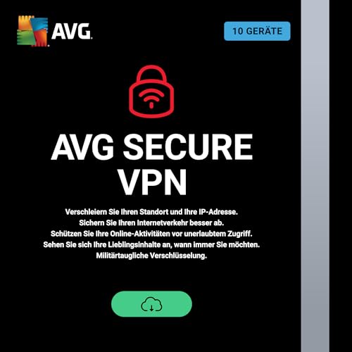 AVG Secure VPN 2024 - Virtual Private Network zum Schutz der Privatsphäre - für Windows, macOS, und Android | 5 Gerät | 1 Jahr | PC/Mac | Aktivierungscode per Email von AVG