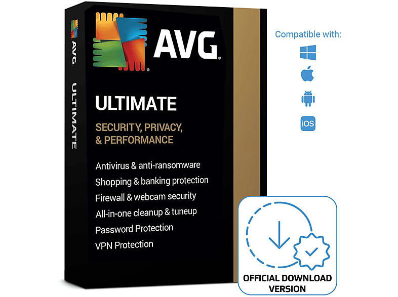 AVG Ultimate (10-Device) - 1 year (IS, VPN, TuneUp) [PC/MAC] von AVG
