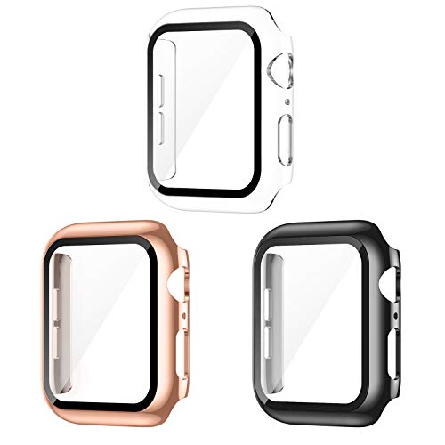 AVIDDA 3er Packung Apple Watch Schutzh¨¹lle,H¨¹lle mit Displayschutz aus f¨¹r iWatch 44mm Serie 6/5/4/SE,Vollabdeckung HD Ultrad¨¹nne Schutzfolie Kompatibel mit iWatch 44 mm von AVIDDA