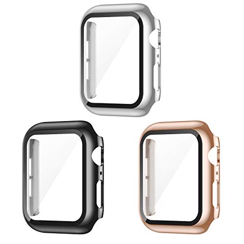 AVIDDA 3er Packung Apple Watch Schutzhülle,Hülle mit Displayschutz aus für iWatch 44mm Serie 6/5/4/SE,Vollabdeckung HD Ultradünne Schutzfolie Kompatibel mit iWatch 44 mm von AVIDDA
