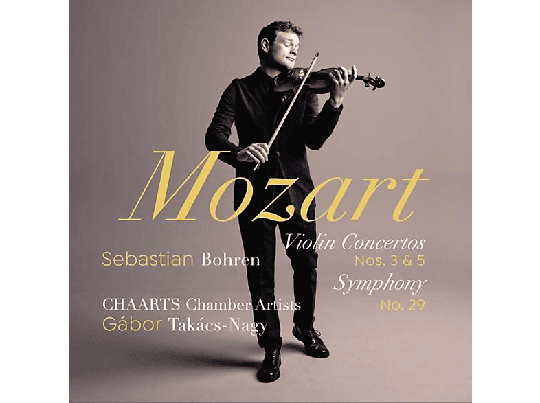 Bohren/Takacs-Nagy/Chaarts Chamber Artists - Mozart Violinkonzerte 3 And 5 (CD) von AVIE RECOR