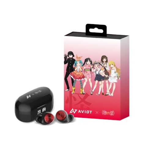 AVIOT Monogatari Serie Anime Wireless Earbuds TE-D01v-MGK (Kai), offizielles Lizenzprodukt, Design und japanische Sepcial Voice, Geräuschunterdrückung, Bass-Ohrhörer von AVIOT