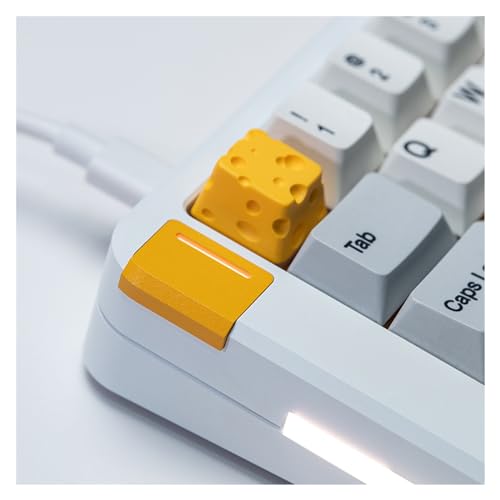 AVLUZ Benutzerdefinierte Tastenkappe for mechanische Gaming-Tastatur, Personality Cheese 3D-Harz-Tastenkappen, handgefertigte DIY ESC-Tastenkappen von AVLUZ