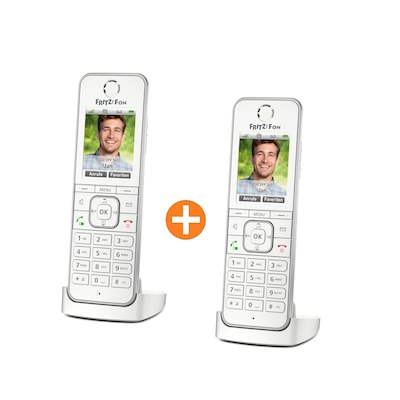2x AVM FRITZ!Fon C6 White schnurloses DECT Komforttelefon für FRITZ!Box 2x AVM FRITZ!Fon C6 White schnurloses DECT Komforttelefon für FRITZ!Box von AVM