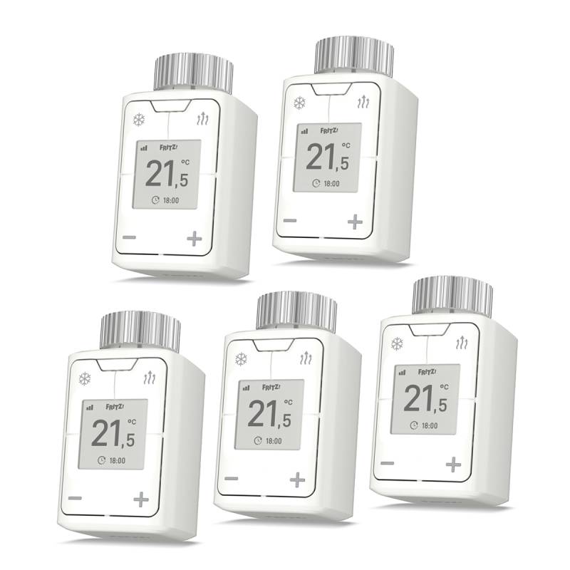 5er Pack AVM FRITZ!DECT 302 [Intelligenter Heizkörperregler] von AVM