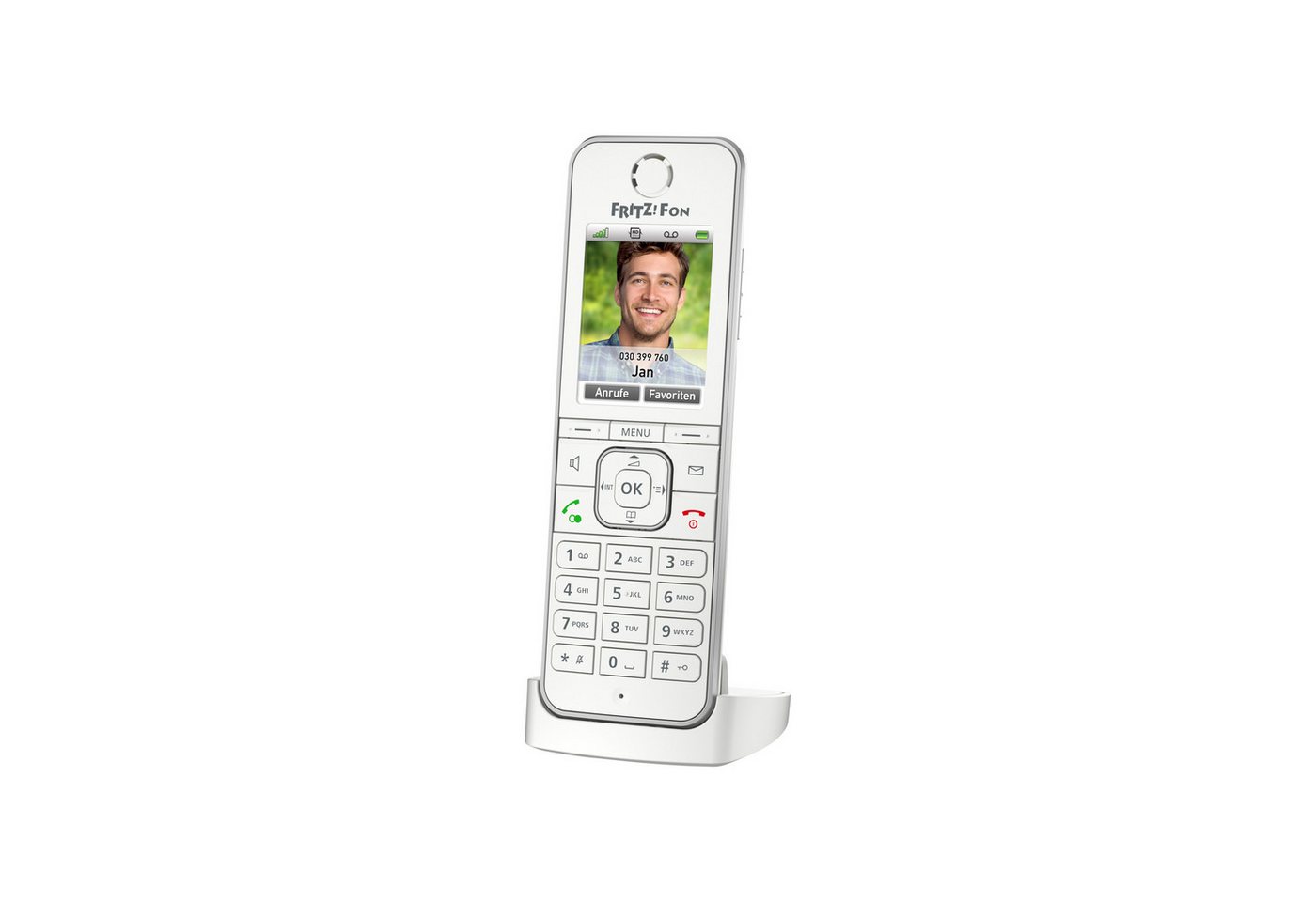 AVM AVM Dect-Telefon FRITZ!Fon C6 weiß Schnurloses Mobilteil von AVM