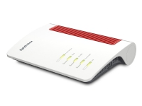 FRITZ!Box 4690, Wi-Fi 7 (802.11be), Dual-band (2.4 GHz / 5 GHz), Ethernet LAN, Red, White, Tabletop router von AVM