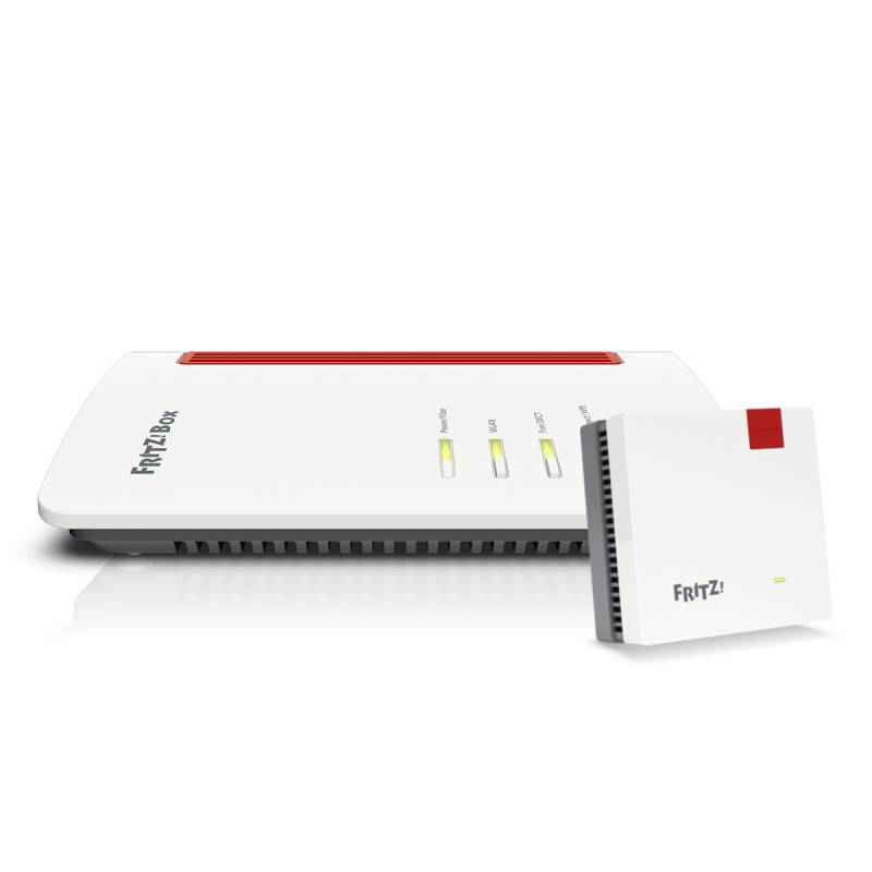 AVM FRITZ!Box 5530 Fiber + FRITZ!Repeater 1200 AX WiFi 6 (WLAN AX) Router, Dualband, max. 3.000 Mbit/s, Glasfaser-Anschluss von AVM