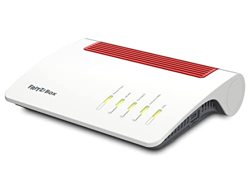 FRITZ!Box 5590 Fiber | Router für einen Glasfaseranschluss (Wi-Fi 6, bis 2.400 MBit/s (5 GHz) und 1.200 MBit/s (2,4 GHz), WLAN Mesh, DECT-Basis, 2,5-Gigabit-LAN-Port, geeignet für Deutschland) von AVM