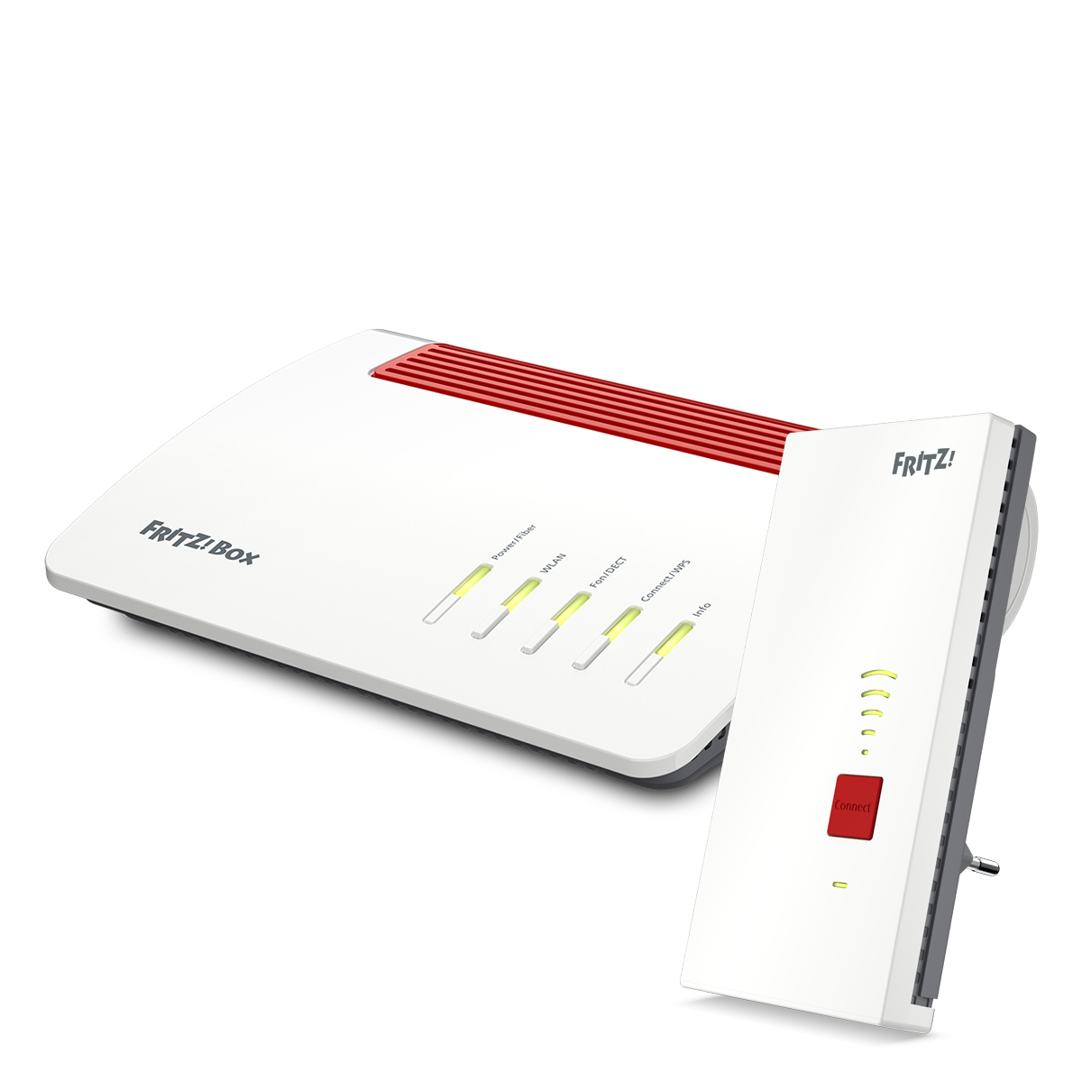 AVM FRITZ!Box 5590 Fiber + FRITZ!Repeater 2400 Bundle mit WiFi 6 Router und WiFi 5 Repeater AVM FRITZ!Box 5590 Fiber + FRITZ!Repeater 2400 Bundle mit WiFi 6 Router und WiFi 5 Repeater von AVM