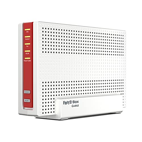 FRITZ!Box 6690 Cable | Router für einen Kabelanschluss (DOCSIS 3.1-Kabel-Modem, 4x4 Wi-Fi 6 (WLAN AX) mit 4.800 MBit/s (5 GHz) + 1.200 MBit/s (2,4 GHz), 1x 2,5-Gigabit-LAN-Anschluss, USB 3.0, DECT) von AVM