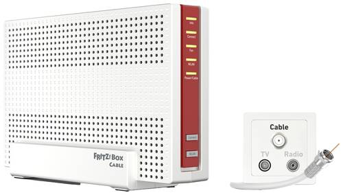 AVM FRITZ!Box 6690 Cable WLAN Router mit Modem Integriertes Modem: Kabel 2.4GHz, 5GHz 6000MBit/s von AVM