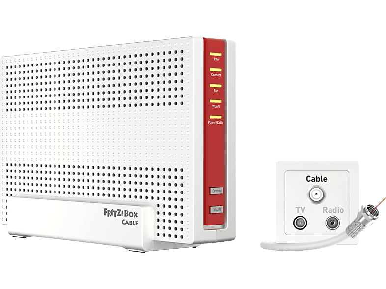 AVM FRITZ!Box 6690 Cable, (Wi-Fi 6) WLAN Mesh Kabelrouter mit Modem 6000 Mbit/s von AVM