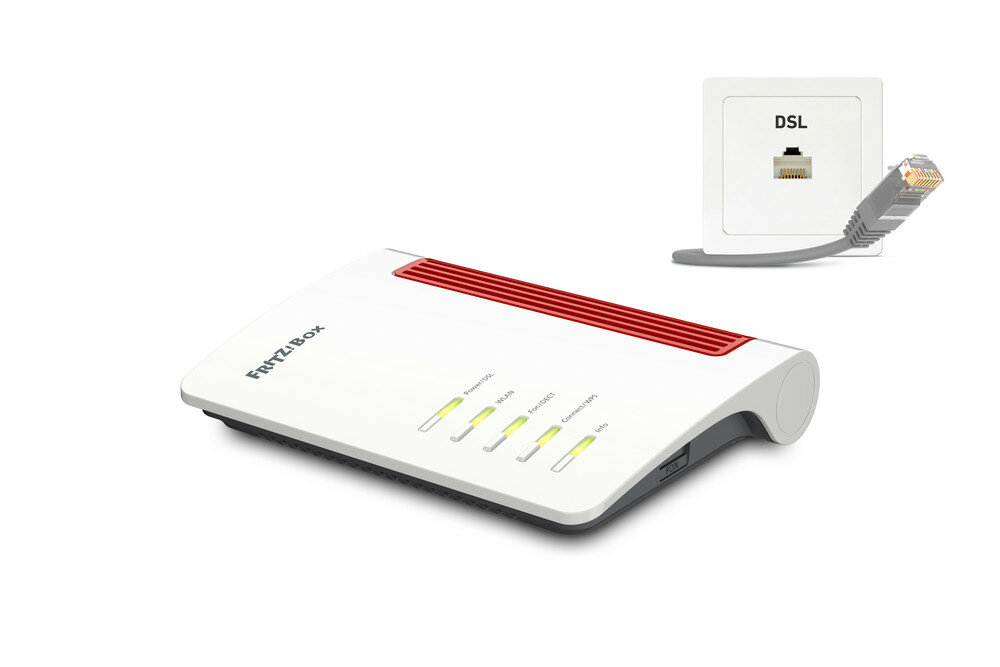 AVM FRITZ!Box 7530 AX WLAN-Router Gigabit Ethernet Dual-Band (2,4 GHz/5 GHz) 3G 4G Weiß von AVM
