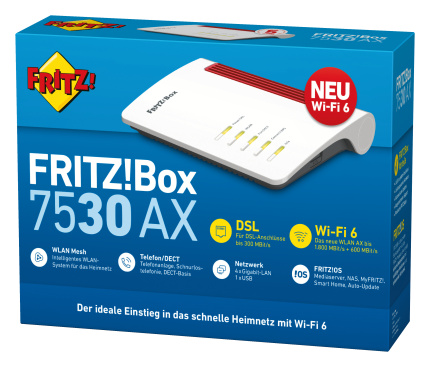 AVM FRITZ!Box 7530 AX WLAN-Router von AVM