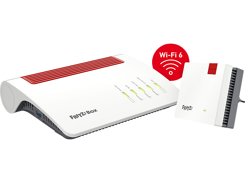 AVM FRITZ!Box 7590 AX + FRITZ!Repeater 1200 Wi-Fi 6 WLAN-Mesh-Router 3600 Mbit/s AVM FRITZ!Box 7590 AX + FRITZ!Repeater 1200 Wi-Fi 6 WLAN-Mesh-Router 3600 Mbit/s von AVM