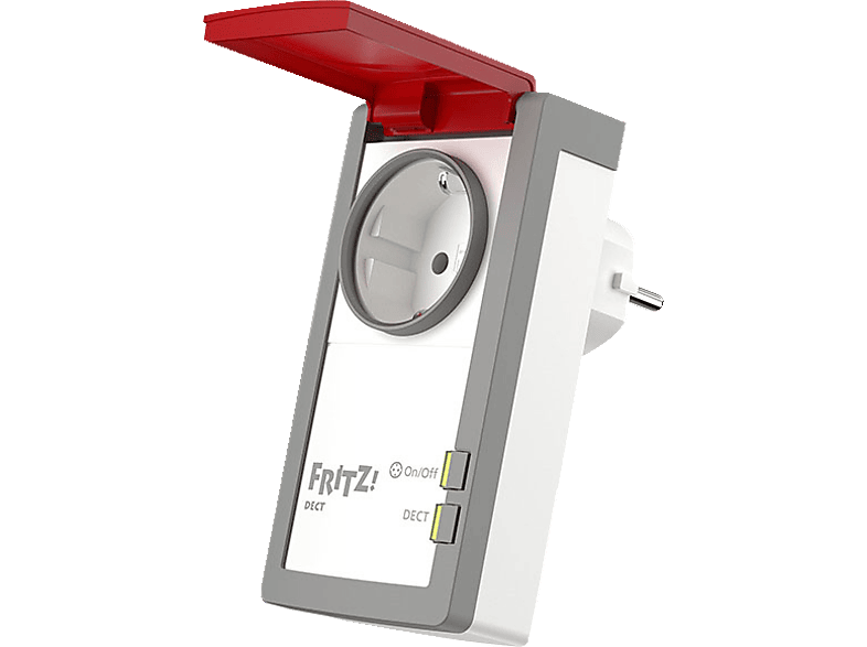 AVM FRITZ!DECT 210 Smart Home Steckdose, Rot/Weiß von AVM