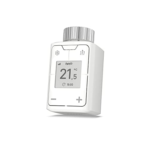FRITZ!DECT 302 (Intelligenter Heizkörperregler für das Heimnetz, zum Energie sparen, für alle gängigen Heizkörperventile und FRITZ!Box mit DECT-Basis, FRITZ!OS ab Version 6.83) von AVM