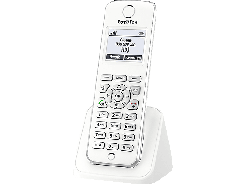 AVM FRITZ!Fon M2 Schnurloses Telefon (DECT), Weiß von AVM