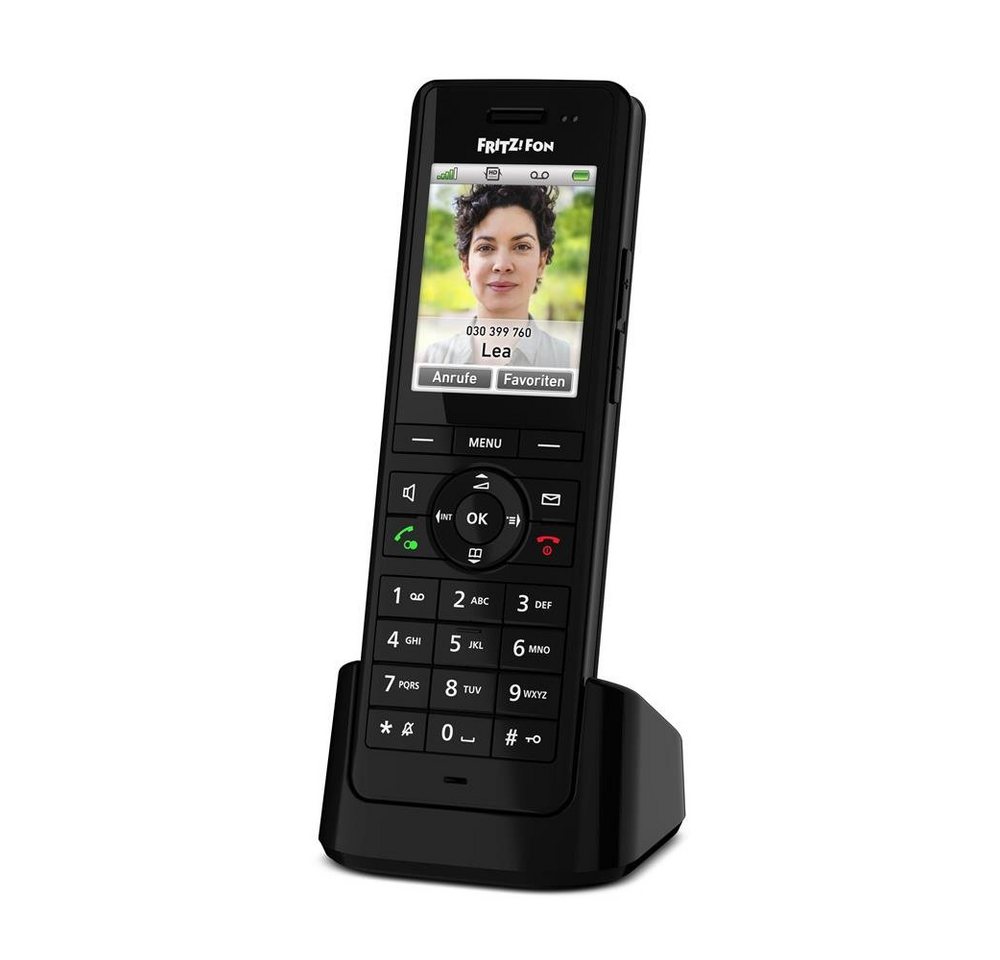 AVM FRITZ!Fon X6 DECT-Telefon (Smart Home Steuerung, beleuchtete Tastatur, schwarz) von AVM