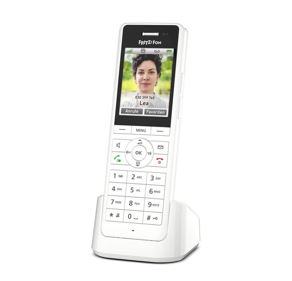 AVM FRITZ!Fon X6 DECT-Telefon (Smart Home Steuerung, beleuchtete Tastatur, weiß) von AVM