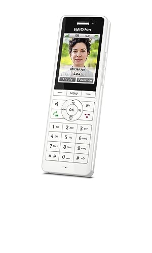 FRITZ!Fon X6 White DECT-Komforttelefon (hochwertiges Farbdisplay, HD-Telefonie, Full-Duplex-Freisprechen, Steuerung FRITZ!Box-Funktionen), weiß, deutschsprachige Version von AVM