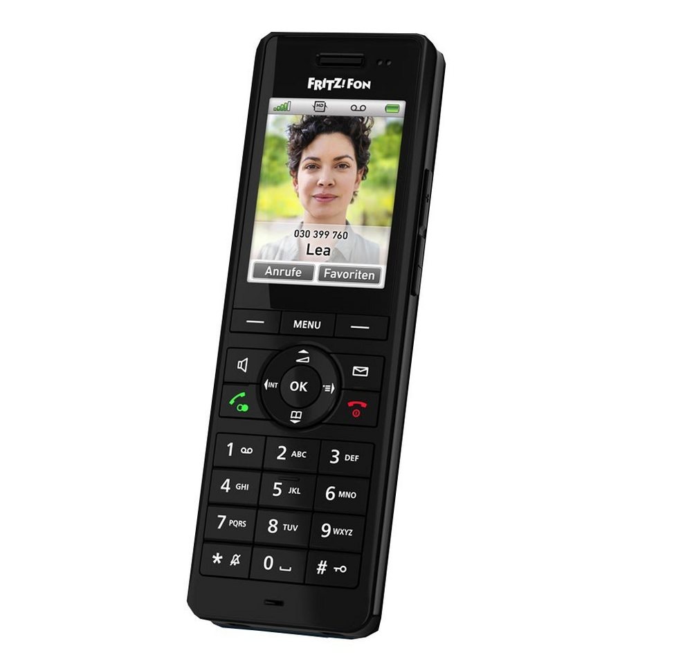 AVM FRITZ!Fon X6 schwarz DECT-Schnurlostelefon Festnetztelefon von AVM