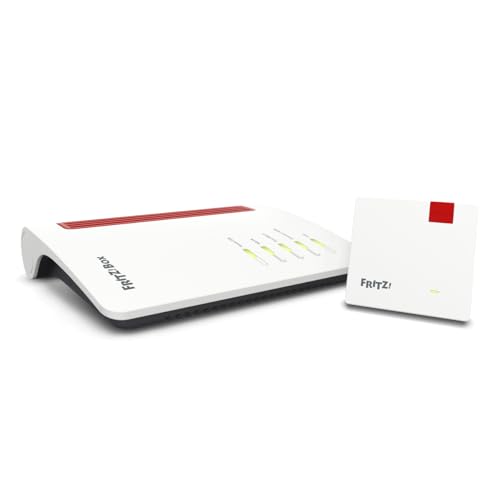 AVM FRITZ!Mesh Set: FRITZ!Box 7530 AX (Wi-Fi 6 Router mit 1.800 MBit/s + 600 MBit/s) und FRITZ!Repeater 1200 AX (Wi-Fi 6 Repeater mit 2.400 Mbit/s + 600 Mbit/s, deutschsprachige Version) von AVM