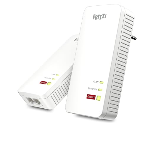 AVM FRITZ!Powerline 1240 AX WLAN Set (Gigabit-Powerline mit Wi-Fi 6, WLAN-Access Point, ideal für Media-Streaming, HD-Videos, Internet-TV, 1.200 MBit/s, deutschsprachige Version) von AVM